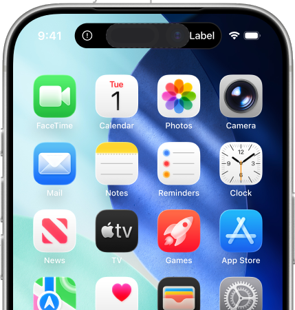 Mobile app screen on a phone device